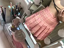 QRWR-faldas de estilo Kawaii para mujer, faldas plisadas de cintura alta, estilo coreano, 2021