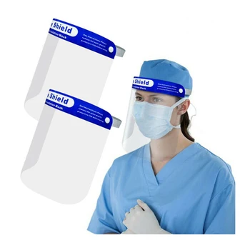 

Protective Clear Safety Face Shield Free Shipping Anti-Fog Adjustable Protect Eyes Face Against Certain Impact Chemical Hazards