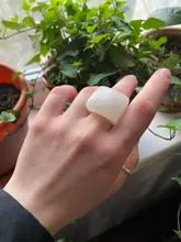 Anillos Vintage de resina negra con diseño geométrico para mujer, joyería de moda, anillo Simple para niña, venta al por mayor