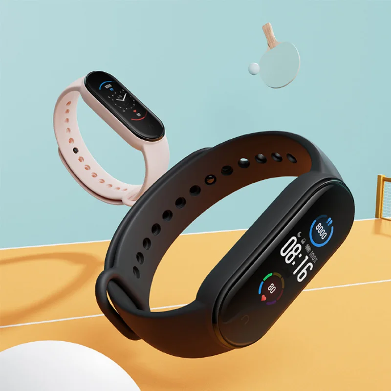 Умный Браслет Xiaomi Mi Band 5 NFC версии 1 &quotAMOLED экран 24h монитор сердечного ритма и сна