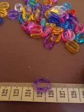 50 Uds./eslabones de cadena acrílicos transparentes de 15x10mm, accesorios para hacer joyas