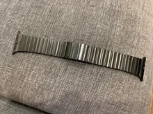 Correa de acero inoxidable para Apple Watch, banda de 44mm y 40mm para iWatch de 42mm/38mm, pulsera de Metal de mariposa para Apple watch serie 5 4 3 se 6