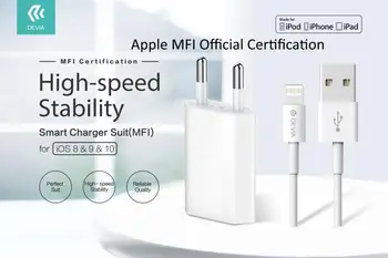 

Suit battery charger + cable for Lightning Apple MFI certificate