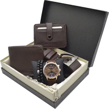 

Spectrum Men's Watch Set - Spectrum Watch - Rosary - Wallet - Belt - Credit Card Holder - 2 Bracelets