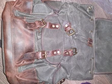 Mochila de lona encerada impermeable para hombre, morral de ocio, bolso escolar de viaje, mochila para portátil, bolsos de hombro vintage para hombre