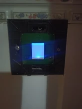 MiniTiger-Interruptor táctil de pared, estándar de la UE/Reino Unido, 1 entrada y 1 vía, Panel de interruptor de cristal blanco, 220-250V, solo función táctil