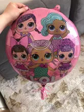 Balloon Dolls Background Action-Toys Gifts Aluminum-Film Birthday-Party-Decoration Surprise