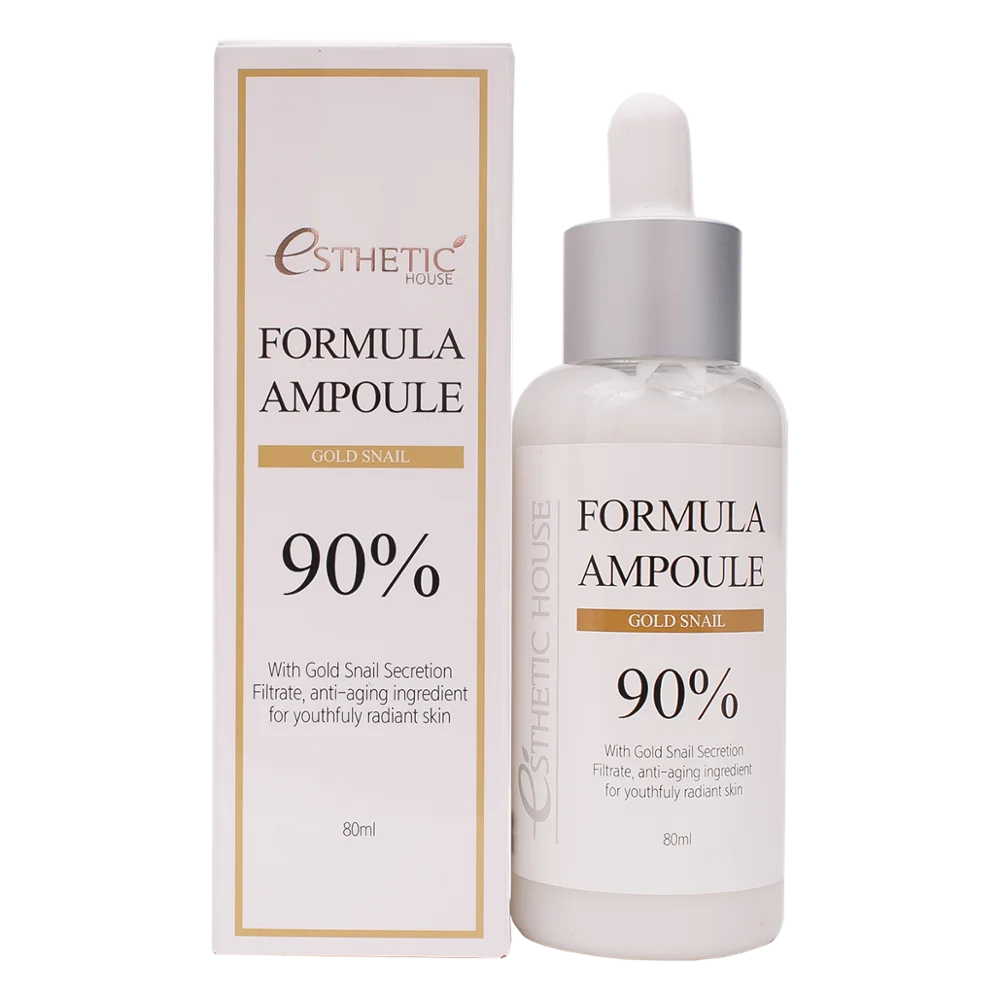 ESTHETIC HOUSE Сыворотка для лица с улиткой FORMULA AMPOULE GOLD SNAIL, 80 мл