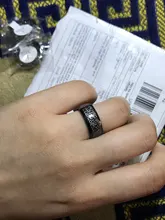 Sifisrri 8mm árabe islámica anillos con escrituras Acero inoxidable religioso oración musulmana banda Anillo para hombres regalo de joyas de fiesta Anillo