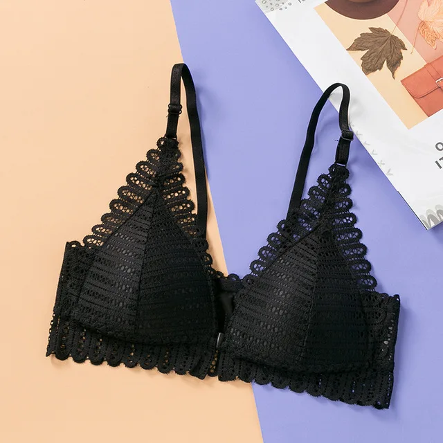 DeRuiLaDy New Sexy Seamless Front Closure Wireless Bra Gather