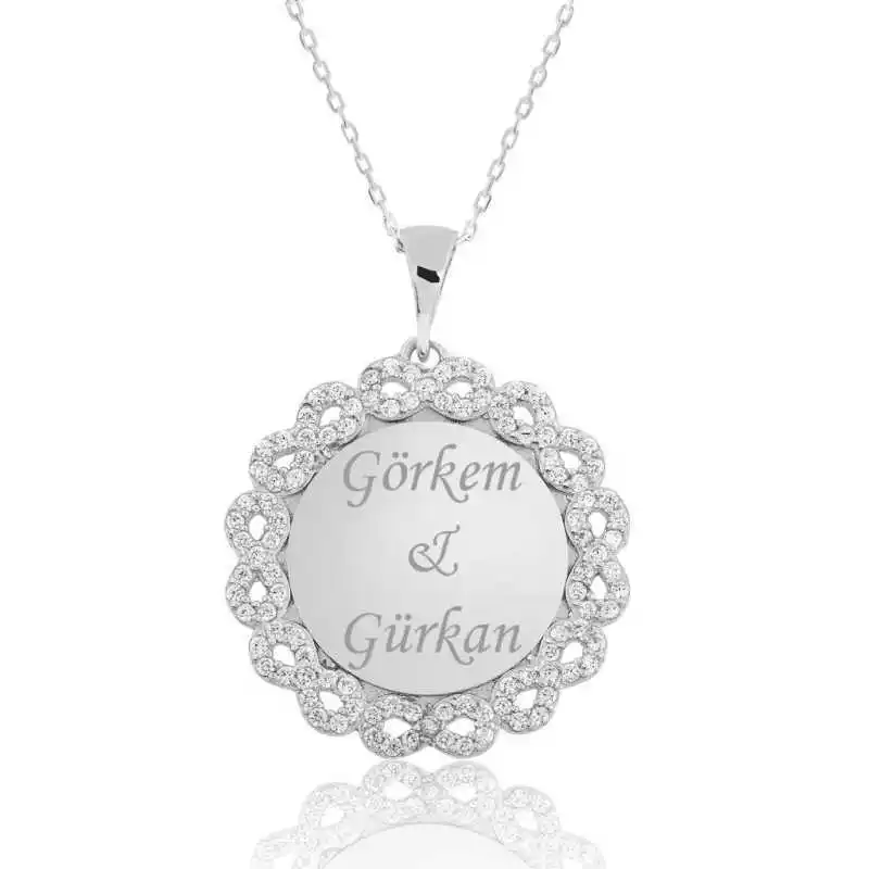 KUTAYDAN 925 Sterling Silver Personalized Infinity Is Necklace