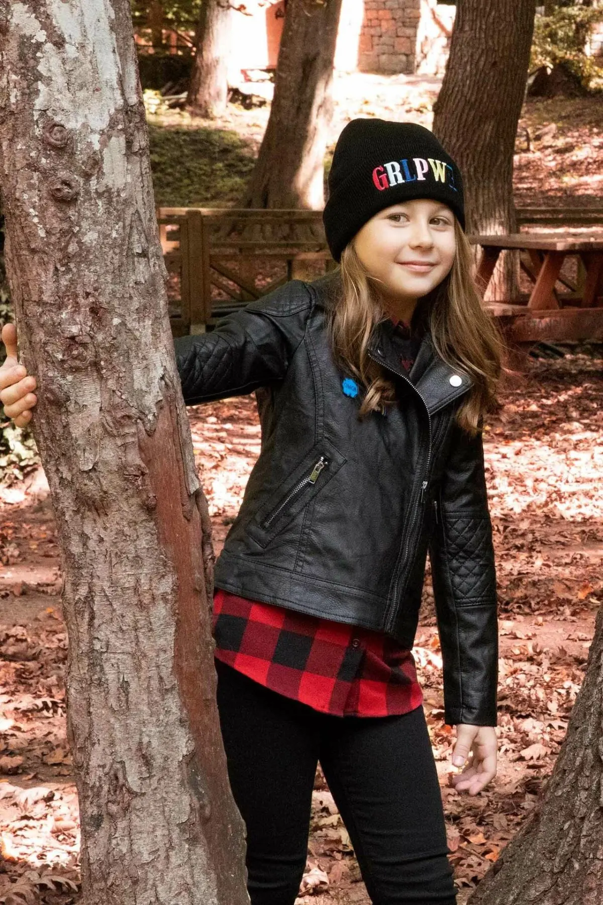 

DeFacto Girls Fashion Black Lapel Collar PU Leather Zipper Coat Casual Pocket Short Jacket Autumn Spring New Girl - I9711A618AU