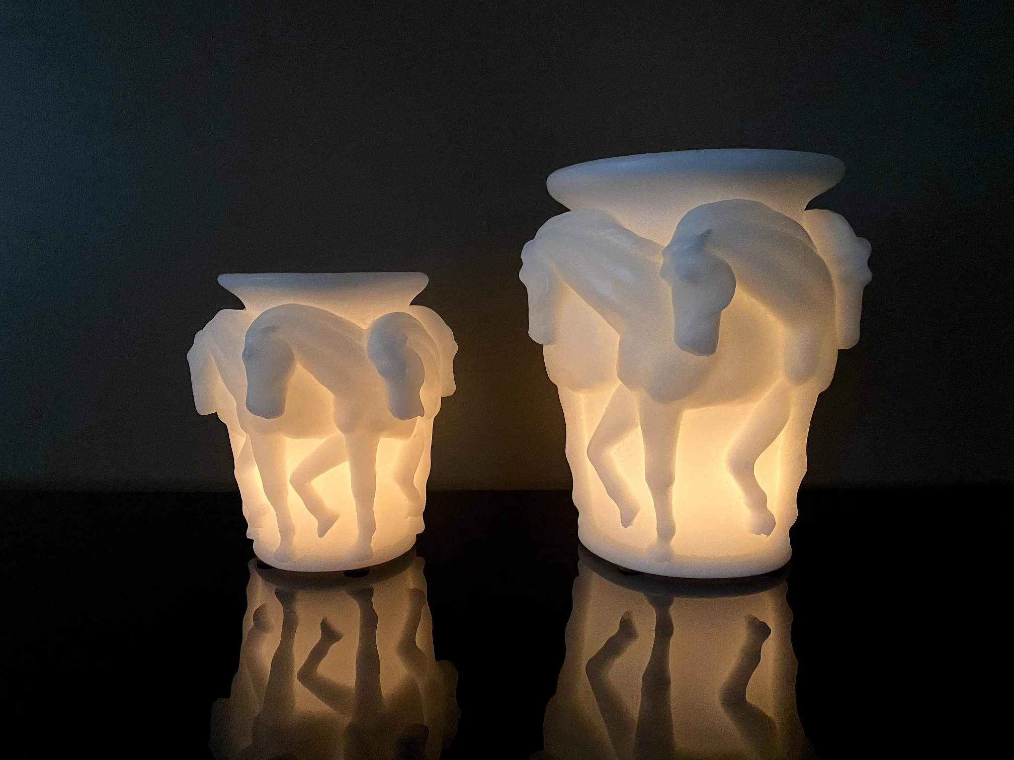 PROD 1005002302606857 Talya Art Design than Set White Decorative Horse
Figured Lantern Candle.