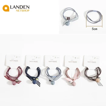

10 unid/set Rope hAIR Multi-layer Ball with RUBBER BAND simplicity Korean women good header hair accessories