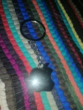 Nueva llegada de Metal llavero de manzana regalos creativos llavero con forma de manzana anillo coche llave anillo