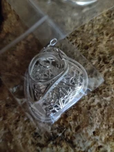 DOTEFFIL 925 esterlina marco para fotos de plata colgante, collar de 18/20/22/24 pulgadas cadena de la serpiente para mujer encanto de joyería de moda de la boda