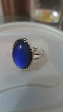 Vintage anillo ajustable hombres mujeres emoción sentimiento cambio de Color según estado de ánimo temperatura par anillo de la joyería