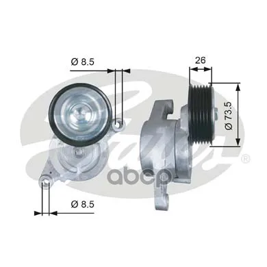 Ролик Приводного Ремня Mazda 2/3 1.3-1.6 04 Gates арт. T39279
