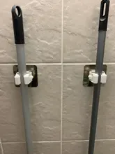 Mop-Holder Hook-Rack Pipe-Tools Organize Suction Kitchen-Hanger Wall-Mounted-Brush Broom
