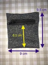 Sweatband Wrist Wallet Protector Storage-Bag Hand-Guards Zipper Running Unisex