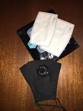 Mascarilla de algodón reutilizable para hombre y mujer, máscara respirador con filtro PM2.5, anticontaminación, lavable y antipolvo, color negro, 20 unidades