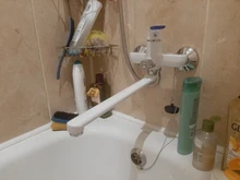 Tap Bath-Faucet Frap Hot-Water-Mixer Handle-Cover Wall-Mounted Nose Cold Long F2234 35cm