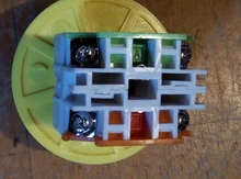 Interruptor de botón de parada de emergencia, equipo de elevación, bloqueo automático, tapa roja tipo seta 1NO 1NC DPST, CA 660V 10A