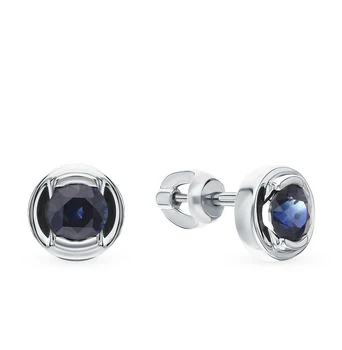 

Gold earrings with sapphires sunlight sample 585