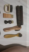 Shoe-Brush Oil-Polish-Tool Horse-Hair Clear Suede Pig-Bristle 6pcs-Set Scrub Fur Ash