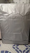 Cover Washing-Machine-Cover Front-Load-Laundry-Dryer Waterproof Silver Coating Sunscreen-Laundry