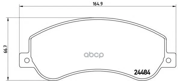 Колодки Тормозные Ford Transit 330/350 06-/Vw Amarok 10- Передние Без Датчика Brembo P85115 Brembo арт. P85115