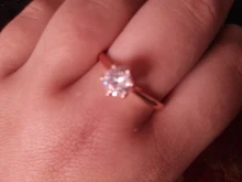 Anillos de boda clásicos para mujer, estilo Simple Forever, seis garras, Circonia cúbica, 3 colores, regalo de boda, joyería KCR033