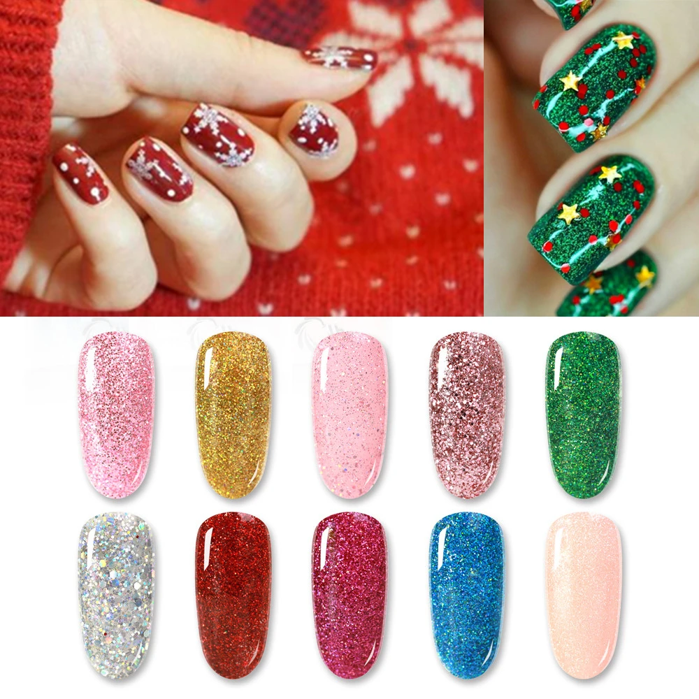 28g Xmas Dip Powder Nail Art Polish Holographic Glitter Gradient Shining  Chrome Pigment Dipping Powder Set Nail Flakes Sequins|Nail Glitter| -  AliExpress