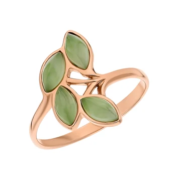 

Silver ring with Jade sunlight sample 925