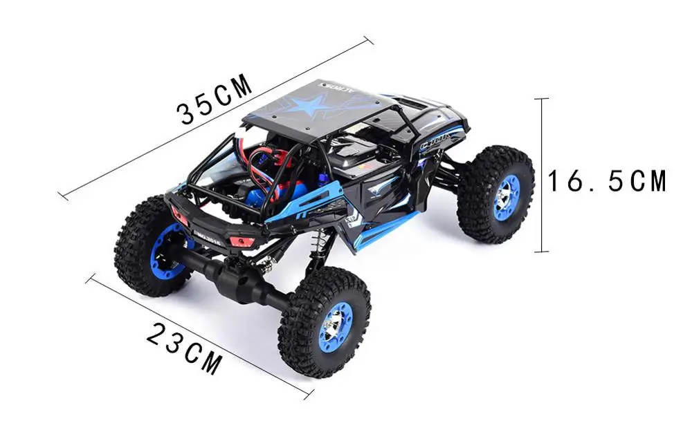 MODELTRONIC RC автомобиль Wltoys 12428 B PRO 1/12 4X4 гусеничный todocaminos Lipo 2 4G версия PIÑONES металл и