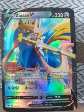 Juego de colección de Pokémon, nueva versión francesa, 100 Uds., 60V, 40VMAX, sin repetición, Batalla, carta de intercambio, regalo para chico brillante