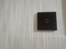 MiniTiger-Interruptor táctil de pared, estándar de la UE/Reino Unido, 1 entrada y 1 vía, Panel de interruptor de cristal blanco, 220-250V, solo función táctil