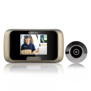 

Eques R03 Spioncino Porta 2.8 "LCD, Camera 0.3Mpx, M-SD Max 32GB