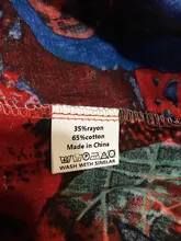 Cotton Linen Dresses Robe Short-Sleeve Patchwork Floral-Printed VONDA Women's Casual