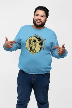 

Angemiel Wear Moon Male Archer Blue Men Sweatshirts