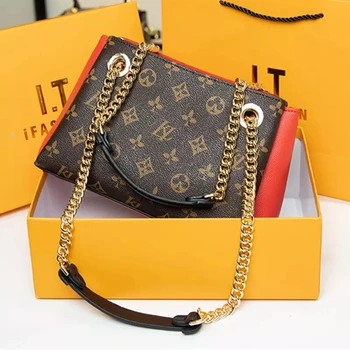 

Women's Genuine Leather Crossbody Bag for 2020 Fashion One Shoulder Messenger Chain Bags Ladies Luxury Brand Handbags Satchels