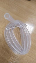 Tubo de silicona de grado alimenticio, manguera de goma Flexible transparente de 2 a 21mm, resistente al calor, para agua potable, 1 metro