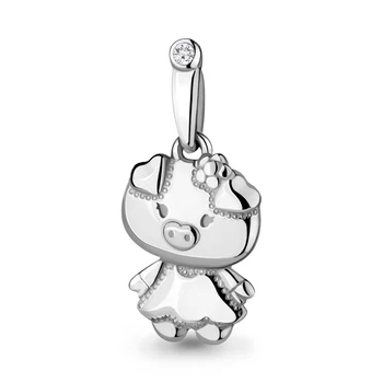 

Suspension thematic AQUAMARINE with cubic zirconia, silver 925