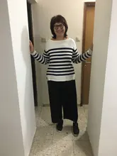 Pantalones de punto finos para mujer, pantalón suelto, de pierna ancha, cintura elástica, hasta el tobillo, talla grande, S-4XL