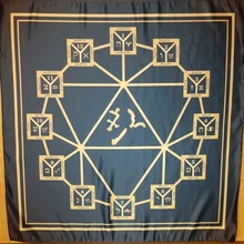 Wicca волшебная ткань алтарь Таро 12 домов V1.1