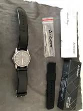 Anbeer-Correa de reloj de goma para hombre, 14mm, 18mm, 20mm, 22mm, 24mm, pulsera de repuesto de liberación rápida, de silicona deportiva negra