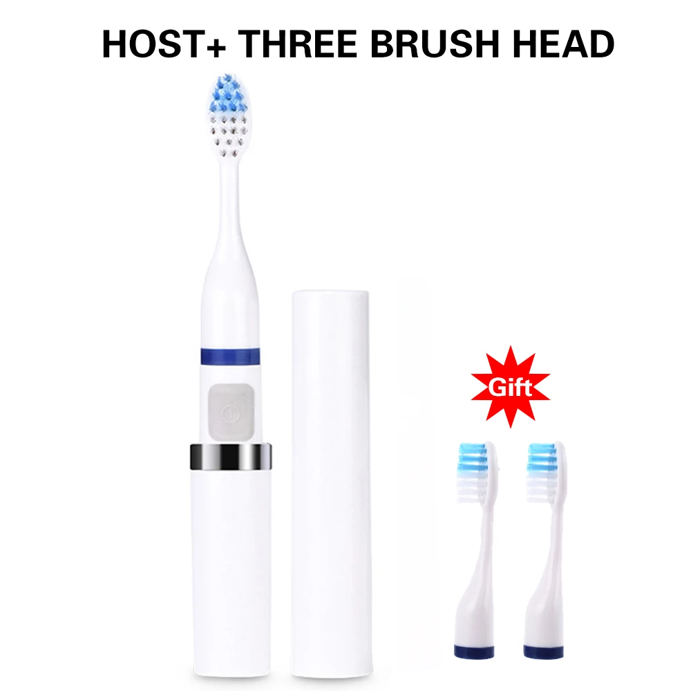 White Toothbrush Электрическая зубная щетка звуковая волна зубная щетка здоровая дорожная зубная щетка с замененной 3 щеткой головка гигиена полости рта зубная щетка - Цвет: White Toothbrush