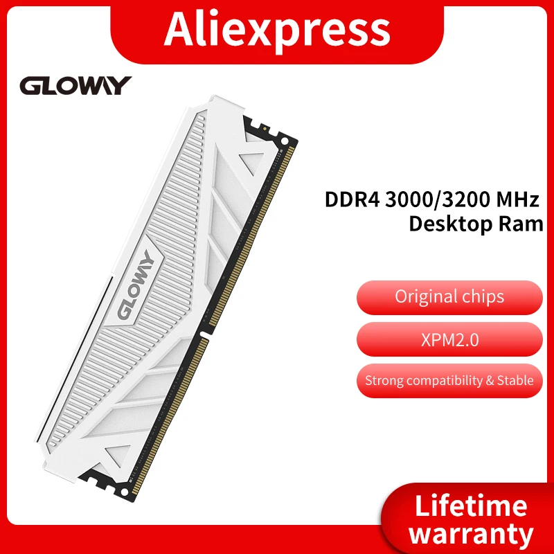 Desktop Gaming RAM DDR4 Gloway G1 Series 16GB 8GB 3200MHz 3600MHz DIMM XMP 8GBx2pcs