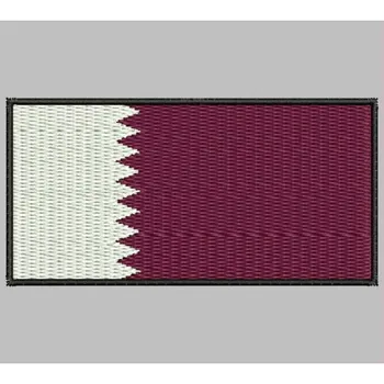 

Bandera QATAR para mascarilla parche bordado Iron patch toppa ricamata gestickter patch patch brode