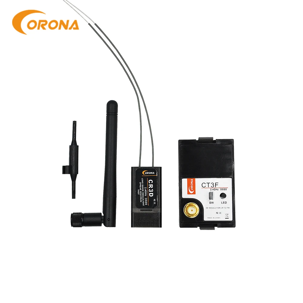 Corona Ct3F 2.4Ghz Dsss 3 Canali Ricevitore Rf Module & Cr3D Per Futaba 3Pm 3Pk Hitec Trasmettitore